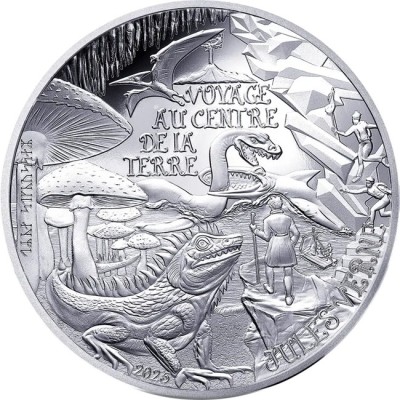 Jules Verne - 88,8 g - zestaw kolekcjonerskich monet próbnych
