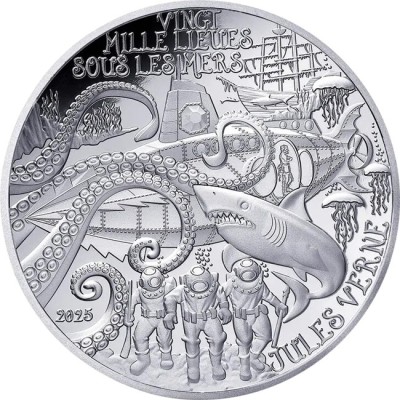 Jules Verne - 88,8 g - zestaw kolekcjonerskich monet próbnych