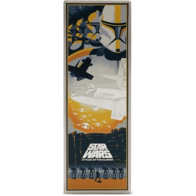 Stars Wars: Atak klonów - Srebrna moneta kolekcjonerska 3 uncje
