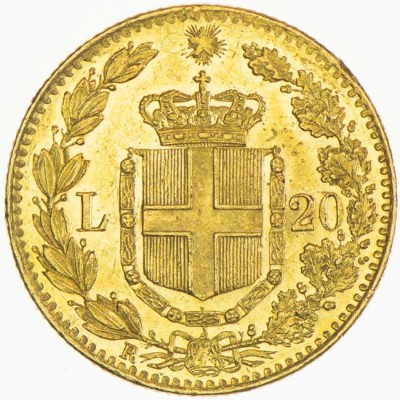 Włochy 20 lirów - 6,45 g - złota moneta inwestycyjna
