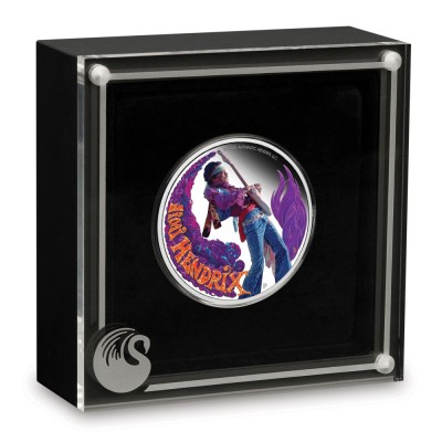 Jimi Hendrix - 1 uncja - srebrna moneta kolekcjonerska