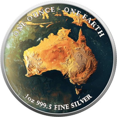 Ziemia - 1 uncja - Australia - Srebrna moneta kolekcjonerska