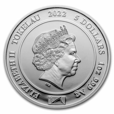 Królowa Elżbieta II - Platynowy Jubileusz - 1 Oz - Srebrna moneta kolekcjonerska