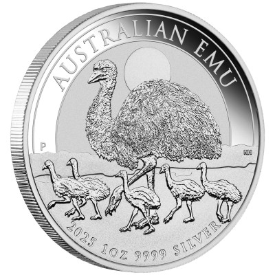 Australijski Emu (2025) - 1 uncja - Srebrna moneta inwestycyjna