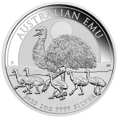Australijski Emu (2025) - 1 uncja - Srebrna moneta inwestycyjna
