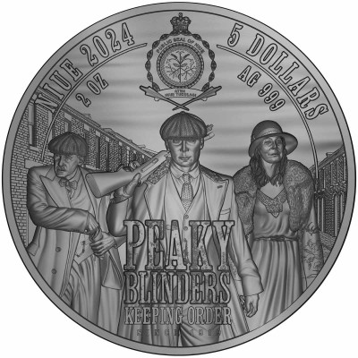 Peaky Blinders - Arthur Shelby - 2 uncje - Srebrna moneta kolekcjonerska