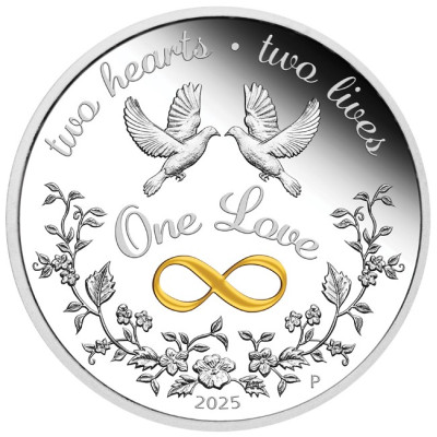 "One Love" 2025 - 1 uncja - srebrna moneta upominkowa