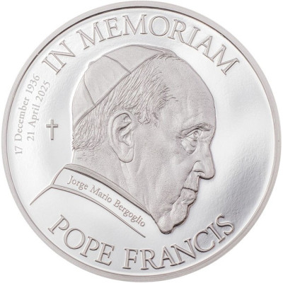 Papież Franciszek - 1 uncja - srebrna moneta kolekcjonerska