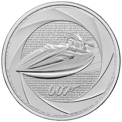 Sześć dekad 007 (lata 90-te) - James Bond - 1 uncja - srebrna moneta inwestycyjna