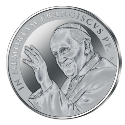 In memoriam - Papież Franciszek - 1 uncja - srebrna moneta kolekcjonerska