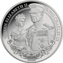 Król Karol III i Królowa Elżbieta II - srebrna moneta kolekcjonerska 1 uncja (dostawa 20.7.2025)