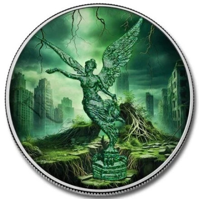 Meksyk Libertad - Siły Natury - Ziemia - 1 Oz - Srebrna moneta kolekcjonerska