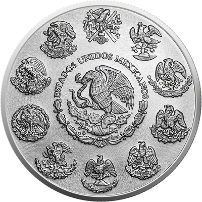 Meksyk Libertad - Siły Natury - Woda - 1 Oz - Srebrna moneta kolekcjonerska