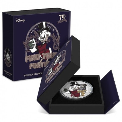 Uncle Scrooge 75th Anniversary - 1 Oz - Srebrna moneta kolekcjonerska