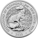 Tudor Beasts Greyhound of Richmond - 2 uncje - Srebrna moneta inwestycyjna