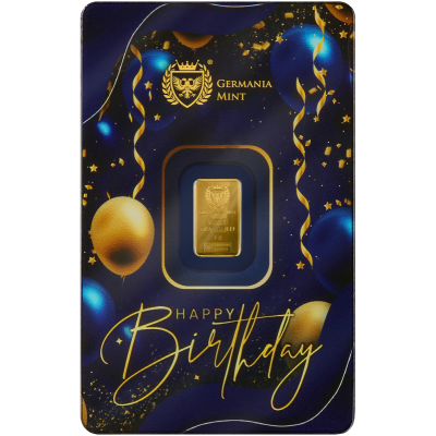 Happy Birthday - 1 g - złota sztabka inwestycyjna (dostawa 13.8.2025)