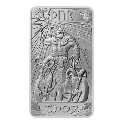 Norse Gods - Thor - 1 uncja - srebrna sztabka inwestycyjna