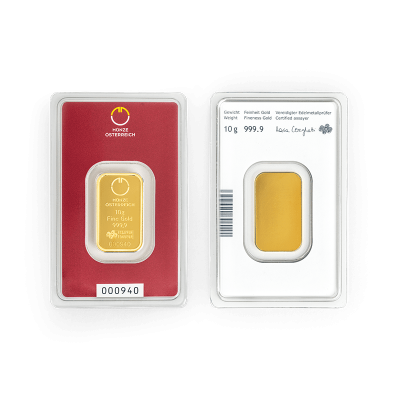 Münze Österreich 10g  - Sztabka Złota