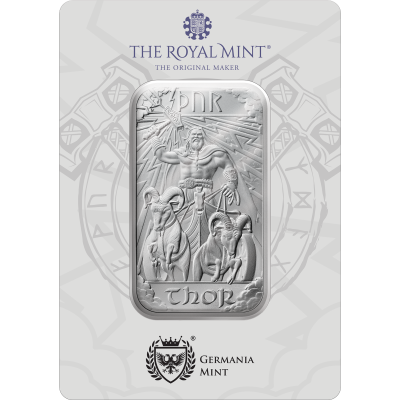 Norse Gods - Thor - 1 uncja - srebrna sztabka inwestycyjna