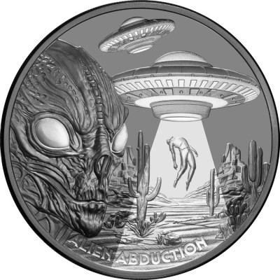 Uprowadzenie przez Obcych (2025) - 1 Oz - Srebrna moneta kolekcjonerska
