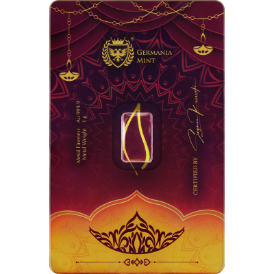 Germania Mint Diwali - 1g - złota sztabka inwestycyjna - Dostawa 5.9.