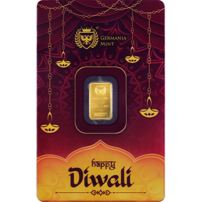 Germania Mint Diwali - 1g - złota sztabka inwestycyjna - Dostawa 5.9.