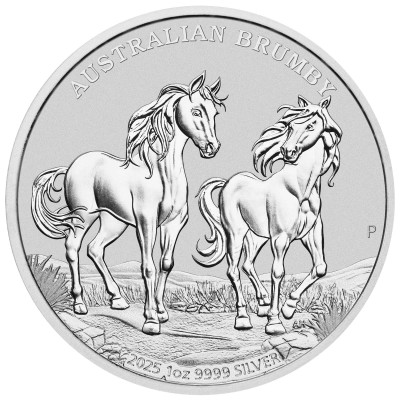 Australijski Brumby (2025) - 1 Oz - Srebrna moneta inwestycyjna (dostawa 10.9.2025)