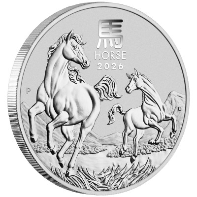 Koń księżycowy (2026) - 1 Oz - srebrna moneta inwestycyjna