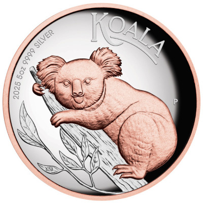 Australijski Koala (2025) - Srebrna moneta kolekcjonerska o wadze 5 uncji (dostawa 25.9.2025)