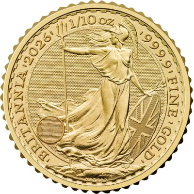 Britannia (2026) - 1/10 Oz - złota moneta inwestycyjna