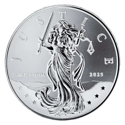 Lady Justice (2025) - 1 Oz - srebrna moneta inwestycyjna