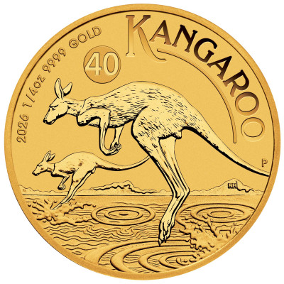 Australijski Kangur (2026) - 1/4 uncji - złota moneta inwestycyjna