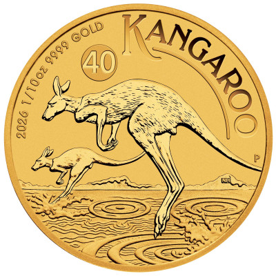 Australijski Kangur (2026) - 1/10 uncji - złota moneta inwestycyjna