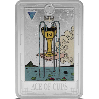 Tarot I. - As Pucharów - 1 Oz - Srebrna moneta kolekcjonerska