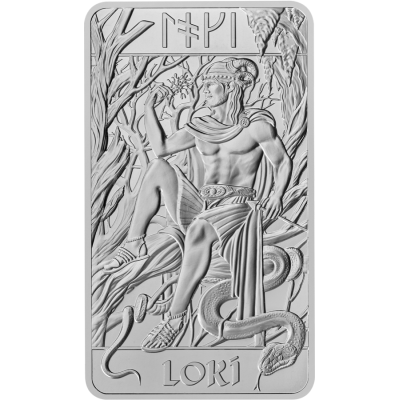 Nordic Gods - Loki - 10 uncji - srebrna sztabka inwestycyjna