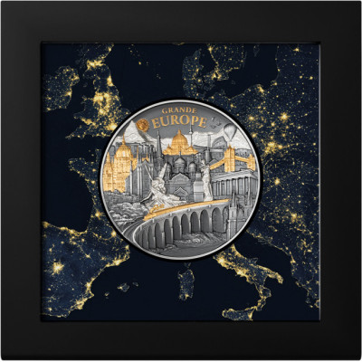 Srebrna moneta kolekcjonerska Grande Europe - 3 uncje