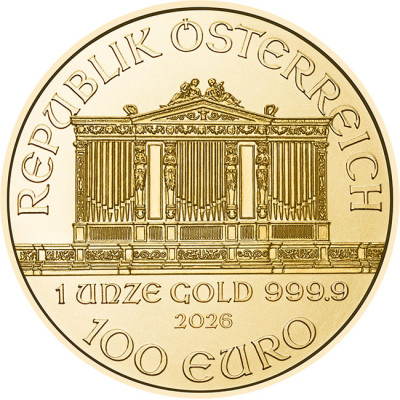 Wiener Philharmoniker (2026) - 1 Oz - złota moneta inwestycyjna