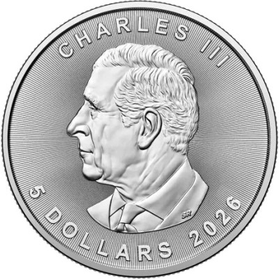 Kanadyjski liść klonu (2026) - 1 uncja - Srebrna moneta inwestycyjna