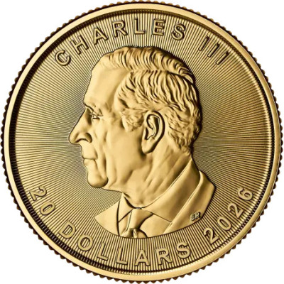 Liść Klonu (2026) - 1/2 uncji - złota  moneta inwestycyjna