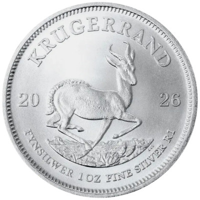Krugerrand (2026) - 1 uncja - srebrna moneta inwestycyjna