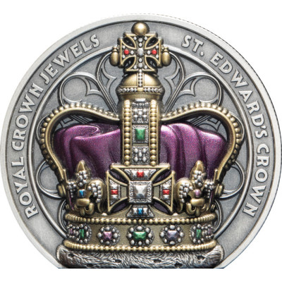 Korona Świętego Edwarda (2026) - 2 uncjowa srebrna moneta kolekcjonerska Proof