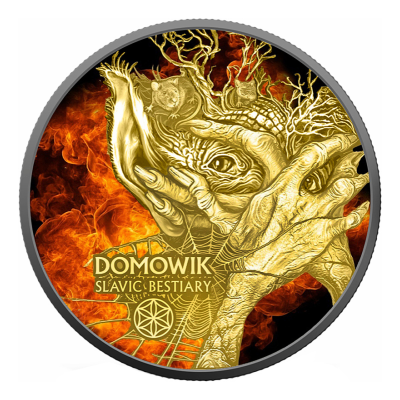 Słowiańskie Baśnie - Domowik - Hospodáříček - 2 Oz - Srebrna moneta kolekcjonerska