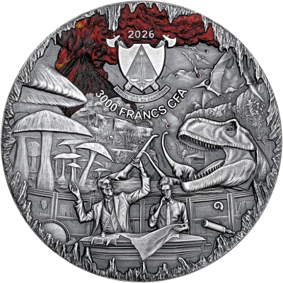 Podróż do środka Ziemi (2026) - 3 uncje - srebrna moneta kolekcjonerska proof