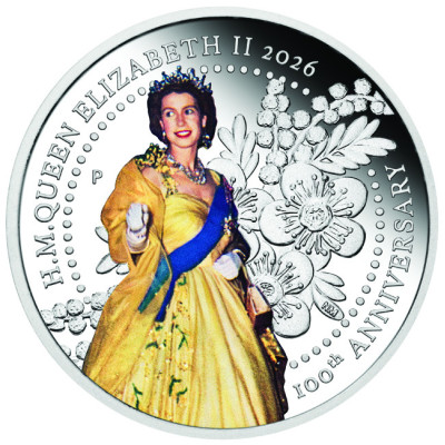 Królowa Elżbieta II - Zestaw srebrnych monet kolekcjonerskich Królowa Elżbieta II