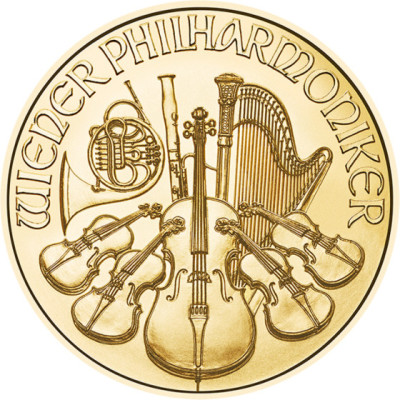 Wiener Philharmoniker (EUR starsze lata) - 1 Oz - złota moneta inwestycyjna