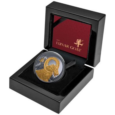 Lunar Goat (2027) – 1 uncja – srebrna moneta kolekcjonerska w jakości proof