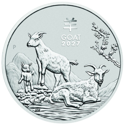 Lunar Goat (2027) – 1/2 uncji – srebrna moneta inwestycyjna