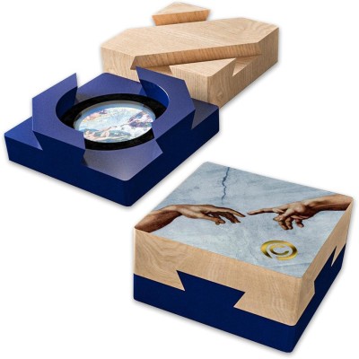 Stworzenie Adama – 5 uncji – srebrna kolekcjonerska moneta-puzzle