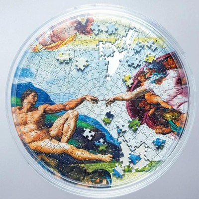 Stworzenie Adama – 5 uncji – srebrna kolekcjonerska moneta-puzzle