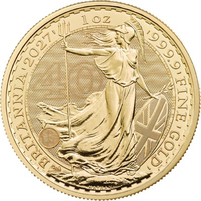 Britannia (2027) – 1 uncja – złota moneta inwestycyjna